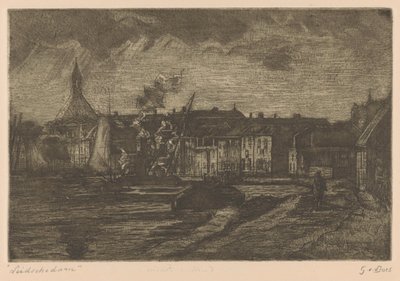 Leidschendam (původní název na objektu) od Gustave van der Does (signed by artist)