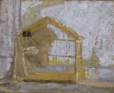 Ptačí klec (olej na plátně) od Gwen John