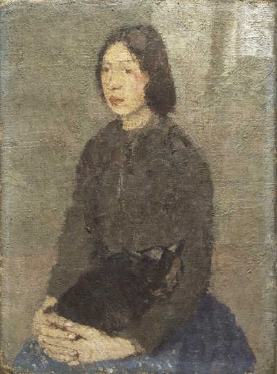 Dívka s kočkou v klíně, od Gwen John