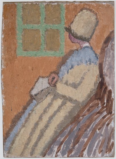 Žena z profilu (kombinovaná technika na kartě) od Gwen John