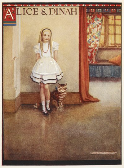 Alice a kočka Dinah od Gwynedd M. Hudson