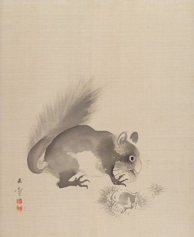 Veverka jí kaštany, 1887-92. od Gyokusho Kawabata