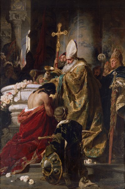 Křest Vajka (olej na plátně) od Gyula Benczúr