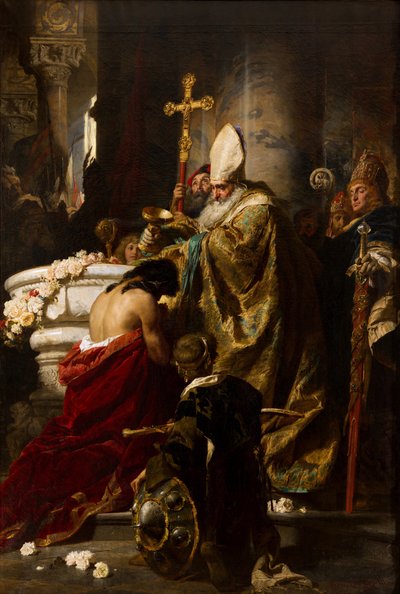Křest Vajk od Gyula Benczúr