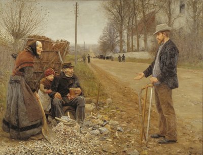 Lidé u silnice od H.A. Brendekilde