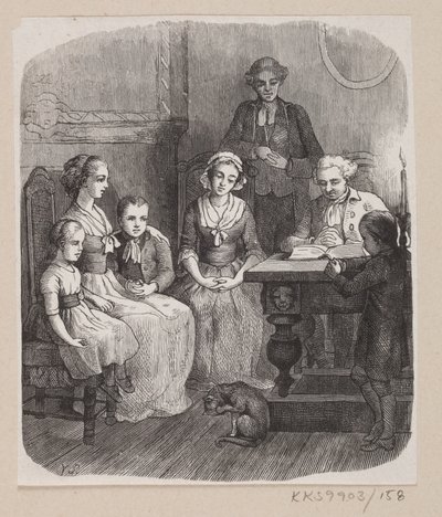 Ilustrace pro "Všechno na svém správném místě" v H.C. Andersen, "Pohádky a příběhy", svazek 2 od H.P. Hansen