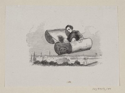 Ilustrace pro "Létající kufr" v H.C. Andersen, "Pohádky a příběhy", svazek 1 od H.P. Hansen