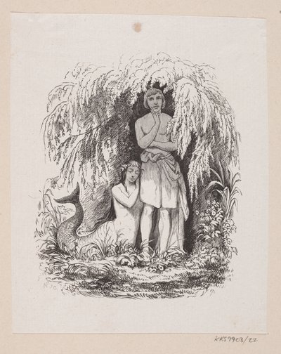 Ilustrace pro "Malá mořská víla" v H.C. Andersen, "Pohádky a příběhy", svazek 1 od H.P. Hansen