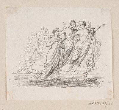 Ilustrace pro "Malá mořská víla" v H.C. Andersen, "Pohádky a příběhy", svazek 1 od H.P. Hansen
