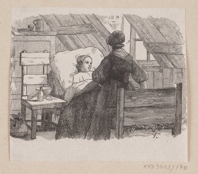Ilustrace pro "Pět z hrachového lusku" v H.C. Andersen, "Pohádky a příběhy", svazek 2 od H.P. Hansen