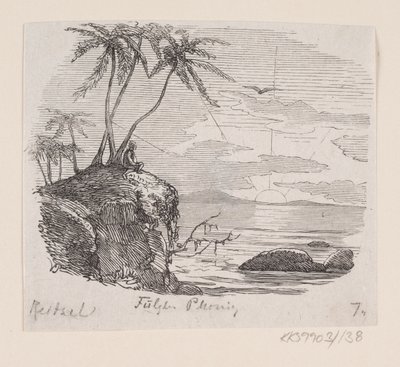 Ilustrace pro "Phoenix Bird" v H.C. Andersen, "Pohádky a příběhy", svazek 2 od H.P. Hansen