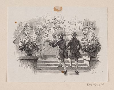 Ilustrace pro "Ohňostroj" v H.C. Andersen, "Pohádky a příběhy", svazek 1 od H.P. Hansen