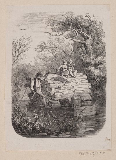 Ilustrace pro "Ib a malá Christine" v H.C. Andersen, "Pohádky a příběhy", svazek 2 od H.P. Hansen