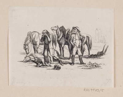 Ilustrace pro "Malý Claus a velký Claus" v H.C. Andersen, "Pohádky a příběhy", svazek 1 od H.P. Hansen