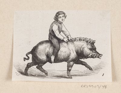 Ilustrace pro "The Metal Pig" v H.C. Andersen, "Pohádky a příběhy", svazek 1 od H.P. Hansen