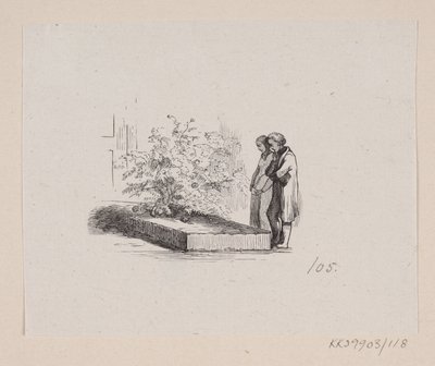 Ilustrace pro "Neighboring Families" v H.C. Andersen, "Pohádky a příběhy", svazek 2 od H.P. Hansen