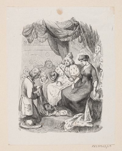 Ilustrace pro "The Traveling Companion" v H.C. Andersen, "Pohádky a příběhy", svazek 1 od H.P. Hansen