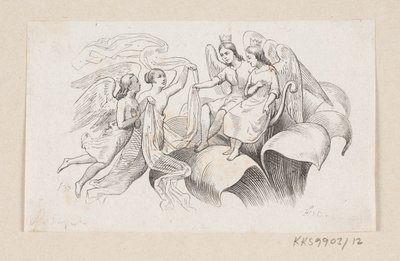 Ilustrace pro "Tommelise" v H.C. Andersen, "Pohádky a příběhy", svazek 1 od H.P. Hansen