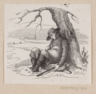 Ilustrace pro "Pod vrbou" v H.C. Andersen, "Pohádky a příběhy", svazek 2 od H.P. Hansen