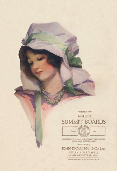 "Obrázek John Dickinson & Co. Ltd.", 1919 od HT