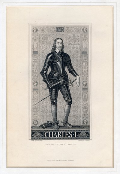 Karel I. Anglický, 19. století. od H. Bourne