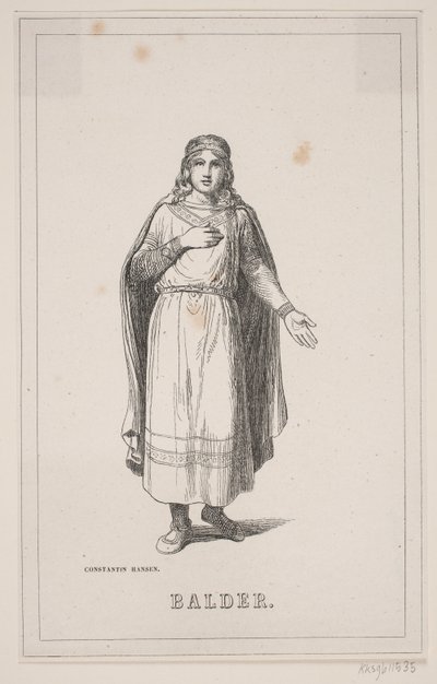 Hýždě. Ilustrace k Fabriciusovým dějinám Dánska 1, 119. od H. C. Henneberg