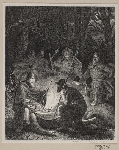 Ilustrace k Fabriciusovým dějinám Dánska. od H. C. Henneberg