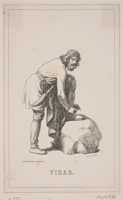 Dále. Ilustrace k Fabriciusovým dějinám Dánska 1, 143. od H. C. Henneberg