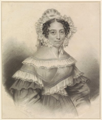 Portrét dámy od H. Deville