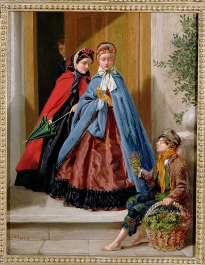 Prodejce květin, 1862 od H. Hilt
