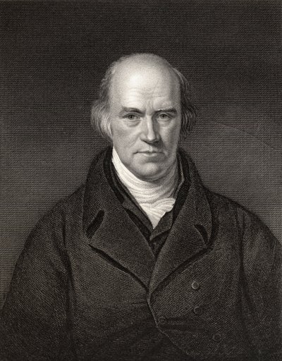 Davies Gilbert, prezident Royal Society, vyryl J. Thompson, z 