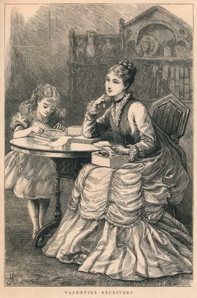 Valentýnské přijímače, 1875. od H. Johnson