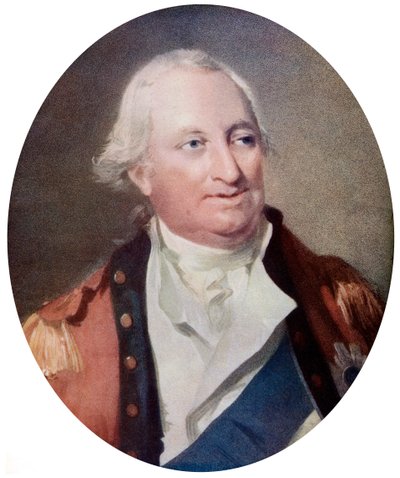 Charles Cornwallis, 1. Marquess Cornwallis, anglický vojenský velitel, konec 18. století, c1920. od H Ogborne