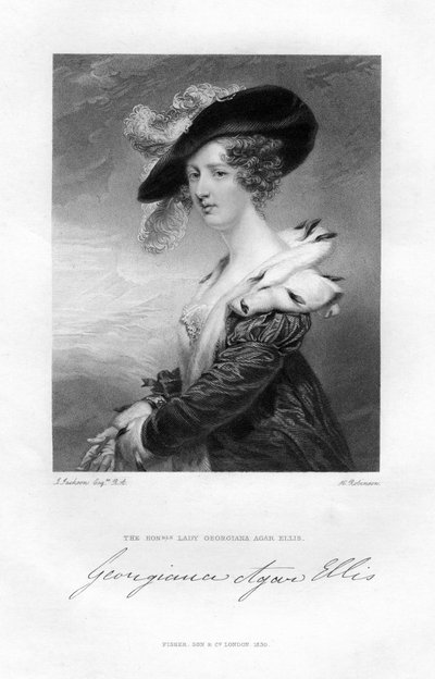 Lady Georgina Agar-Ellis, 19. století. od H. Robinson