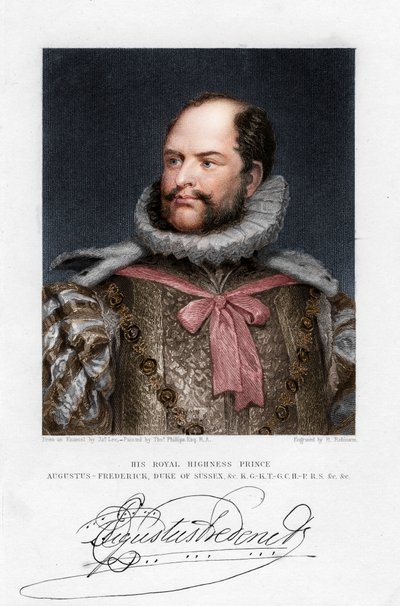 Princ Augustus Frederick, vévoda ze Sussexu, 19. století od H. Robinson
