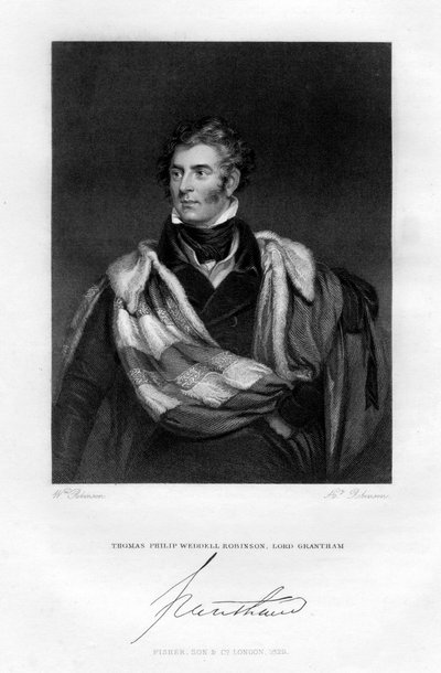 Thomas Philip Weddell Robinson, Lord Grantham, 1829 od H. Robinson