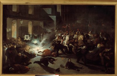 Pokus o atentát na Napoleona III. Felice Orsini v Paříži 14. ledna od H. Vittori Romano