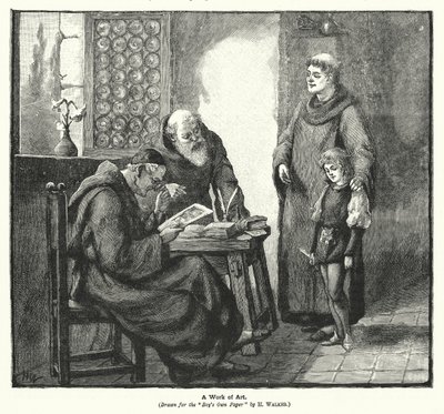 Umělecké dílo (litografie) od H. Walker