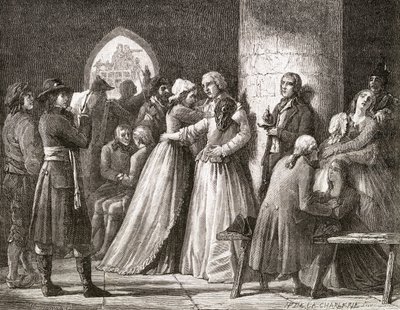 Appeal of the Condemned, 1794, z „Histoire de la Revolution Francaise“ od Louise Blanca (1811-82), vyryl Paul Jonnard († 1902) 1847-62 od H. de la Charlerie