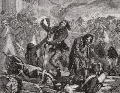 Masakr švýcarské gardy, 10. srpna 1792 od H. de la Charlerie