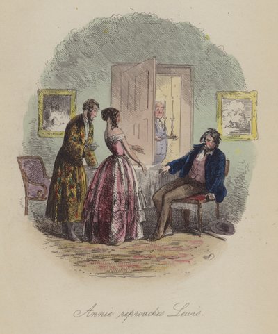 Ilustrace pro Lewis Arundel aneb The Railroad of Life od Franka E Smedleyho (barevná rytina) od after Hablot Knight Browne