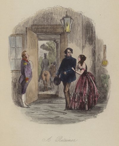 Ilustrace pro Lewis Arundel aneb The Railroad of Life od Franka E Smedleyho (barevná rytina) od after Hablot Knight Browne