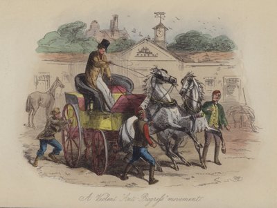Ilustrace pro Lewis Arundel aneb The Railroad of Life od Franka E Smedleyho (barevná rytina) od after Hablot Knight Browne