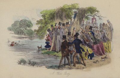 Ilustrace pro Lewis Arundel aneb The Railroad of Life od Franka E Smedleyho (barevná rytina) od after Hablot Knight Browne