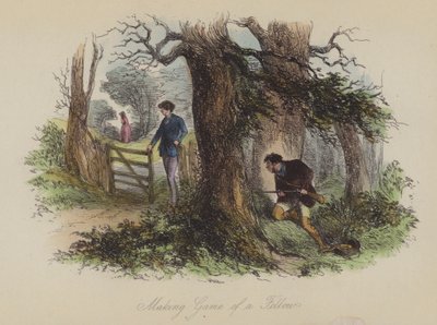 Ilustrace pro Lewis Arundel aneb The Railroad of Life od Franka E Smedleyho (barevná rytina) od after Hablot Knight Browne