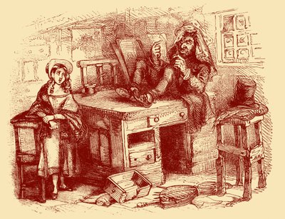 Charles Dickens „The Old Curiosity Shop“ od Hablot Knight Browne
