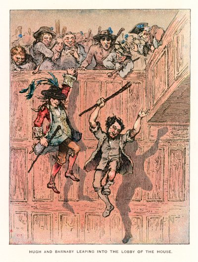 Ilustrace pro Barnaby Rudge. od Hablot Knight Browne