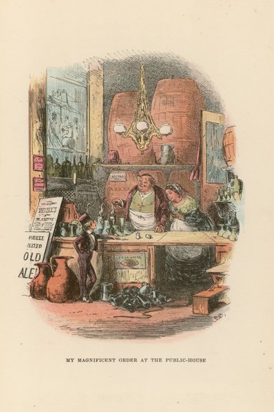 Ilustrace pro Davida Copperfielda od Hablot Knight Browne