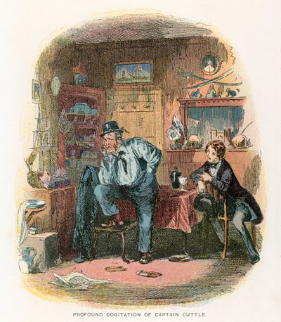 Ilustrace k filmu Dombey a syn od Hablot Knight Browne