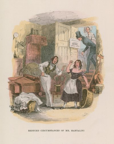Ilustrace pro Nicholase Nicklebyho od Hablot Knight Browne